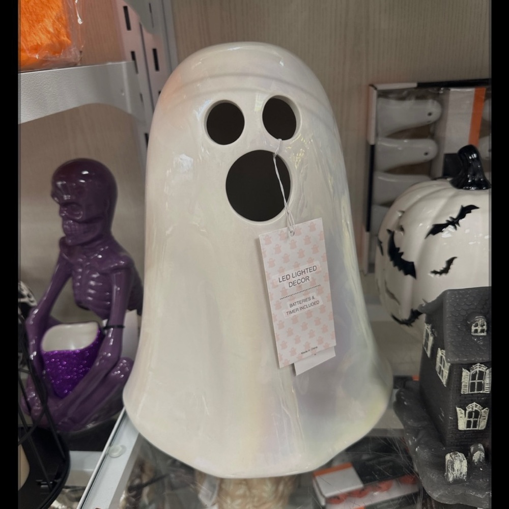 Ghost ceramic light up cupcakes and cashmere halloween